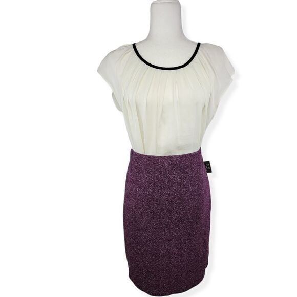Simply Styled Purple elastic waistband Skirt NWOT - Picture 1 of 5